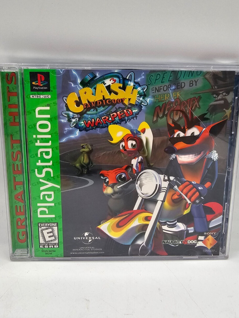 Greatest Hits Crash Bandicoot: Warped for the PlayStation 1 console